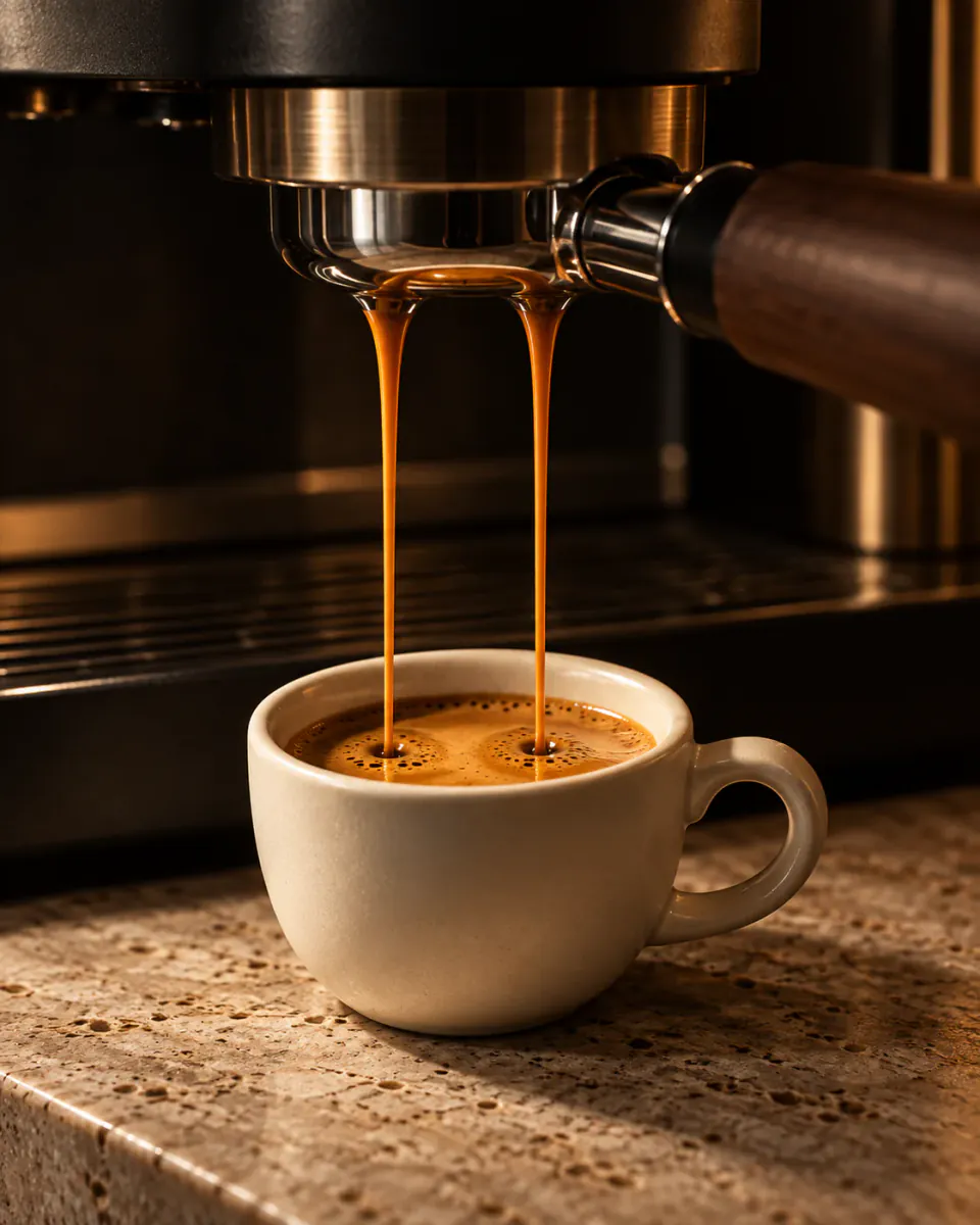Coffee being poured at ÉMBER